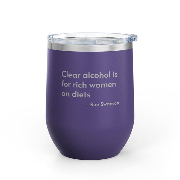 Wine Tumbler, 12oz - Clear Alcohol