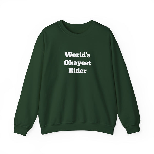Unisex Heavy Blend™ Crewneck Sweatshirt - World's Okayest Rider