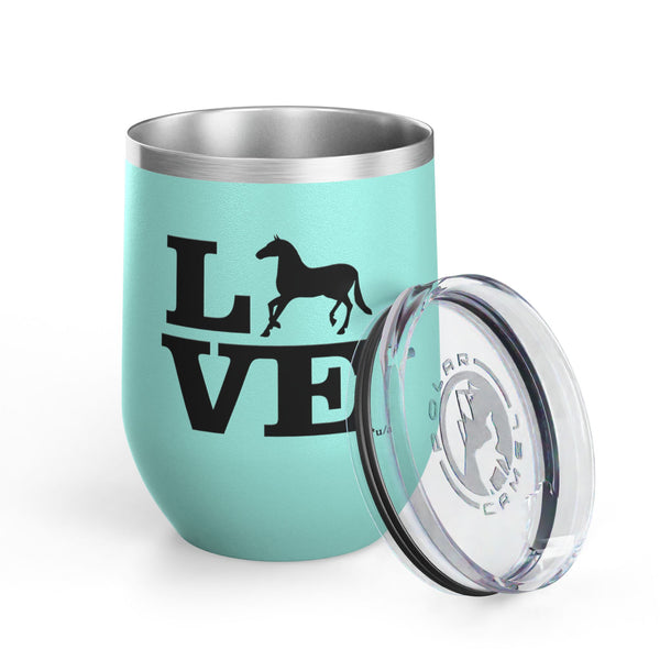 Wine Tumbler, 12oz - Love - Color Options