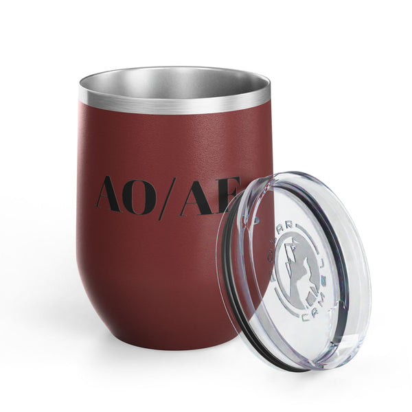 Wine Tumbler, 12oz - AO/AF - Color Options