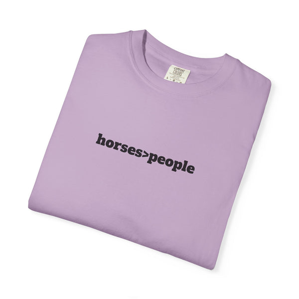 Unisex Garment-Dyed T-shirt - Horses>People