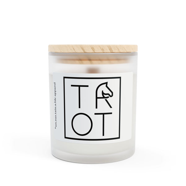 Frosted Glass Candle, 11oz - TROT