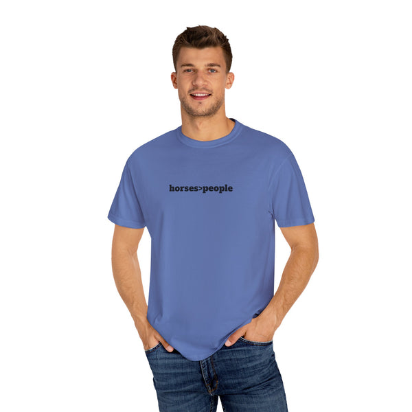 Unisex Garment-Dyed T-shirt - Horses>People