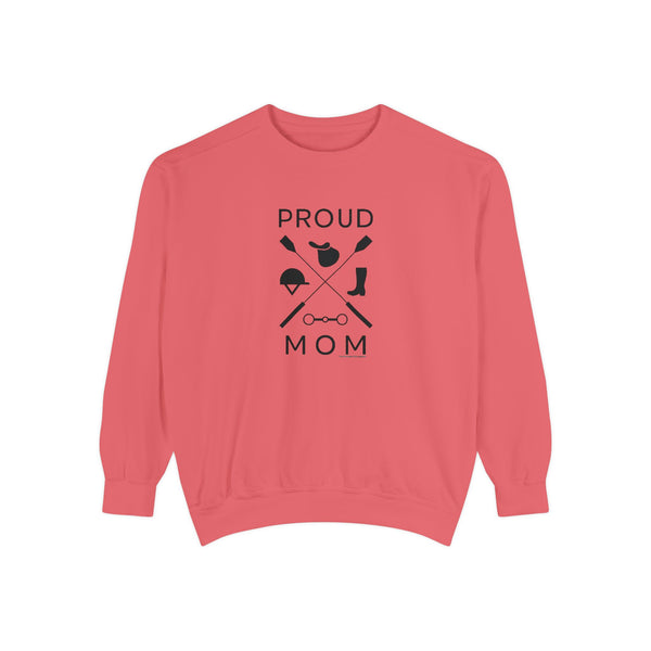 Unisex Garment-Dyed Sweatshirt - Proud Mom - Crops