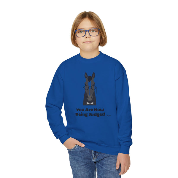 Youth Crewneck Sweatshirt - You Are Now Being Judged