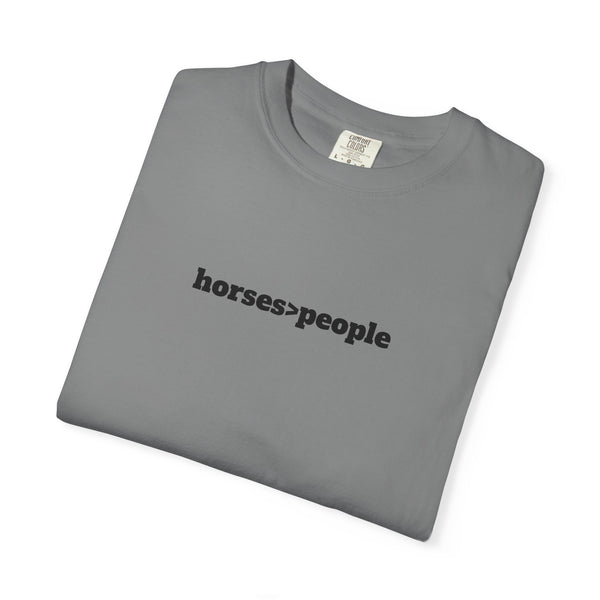 Unisex Garment-Dyed T-shirt - Horses>People