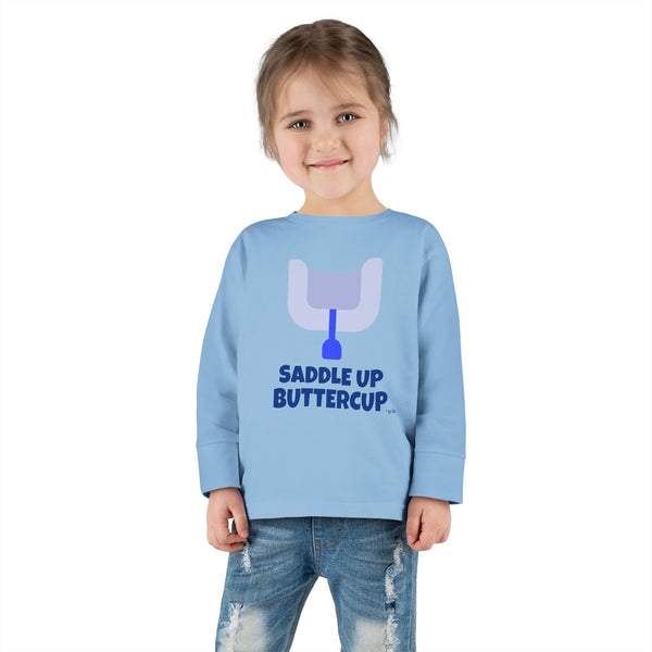 Toddler Long Sleeve Tee - Saddle Up Buttercup