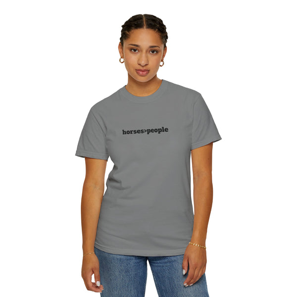 Unisex Garment-Dyed T-shirt - Horses>People