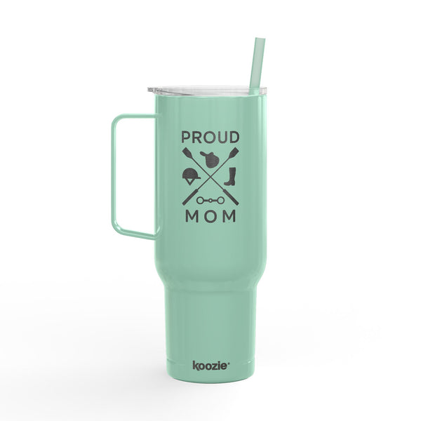Insulated Tumbler with Lid, 40oz (Engraving) - Proud Mom