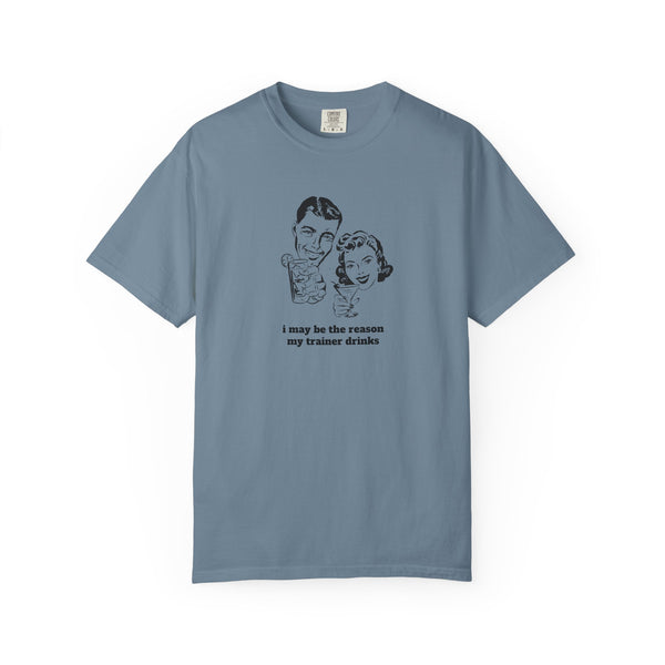 Unisex Garment-Dyed T-shirt - Trainer/Drinks