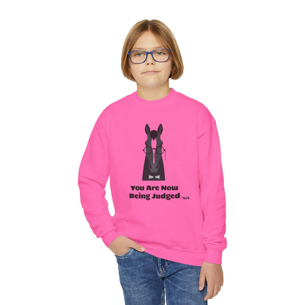 Youth Crewneck Sweatshirt - You Are Now Being Judged