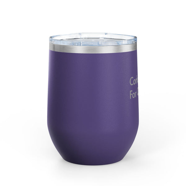 Wine Tumbler, 12oz - Corks/Quitters