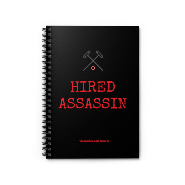 Spiral Notebook - Ruled Line - Hired Assassin