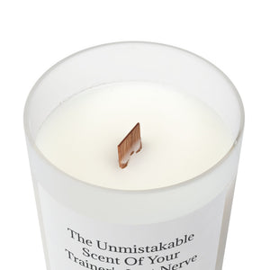 Frosted Glass Candle, 11oz - Trainer's Last Nerve