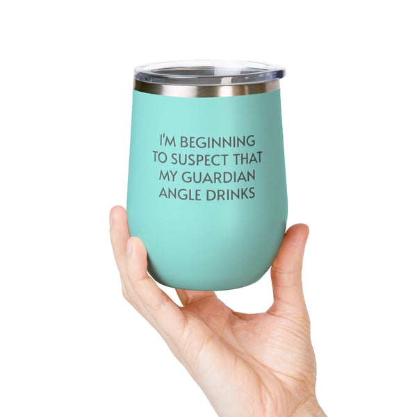 Wine Tumbler, 12oz - Guardian Angel