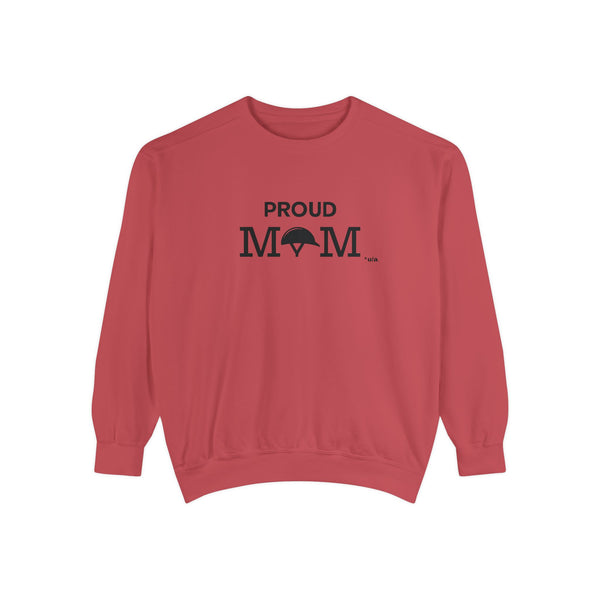 Premium Unisex Garment-Dyed Sweatshirt - Proud Mom - Helmet