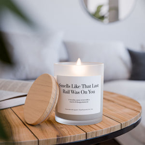 Frosted Glass Candle, 11oz - Last Rail