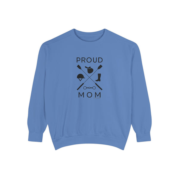 Unisex Garment-Dyed Sweatshirt - Proud Mom - Crops