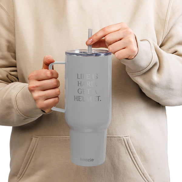 Insulated Tumbler with Lid, 40oz (Engraving) - Life Is Hard