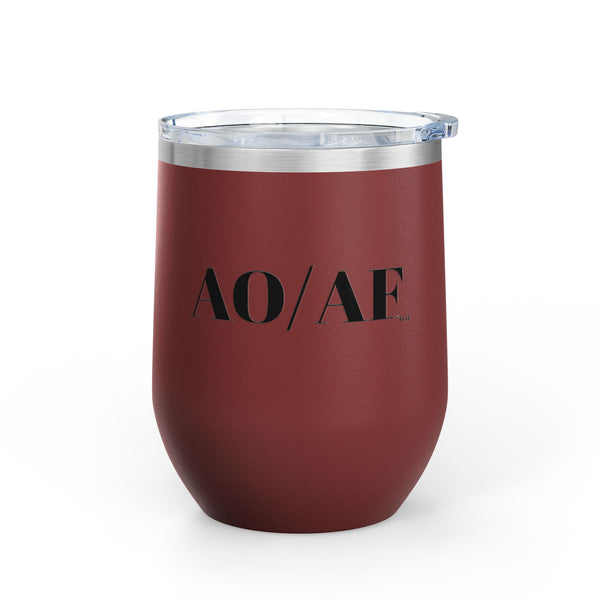 Wine Tumbler, 12oz - AO/AF - Color Options