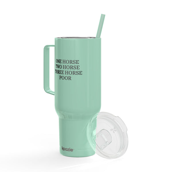 Insulated Tumbler with Lid, 40oz (Engraving) - One Horse/Two Horse