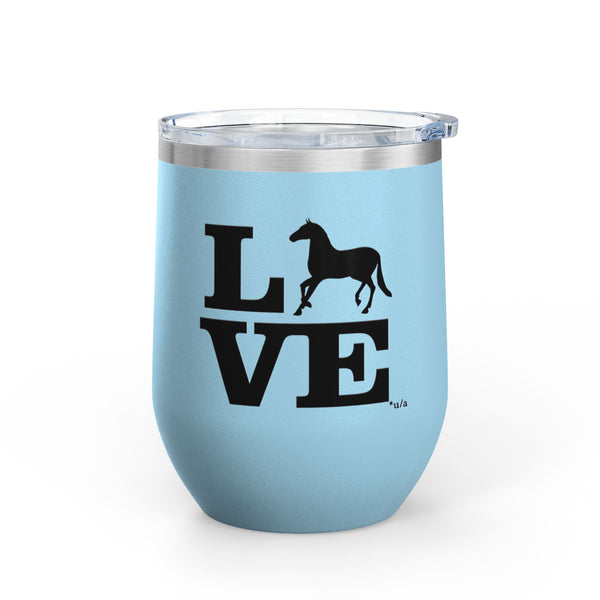 Wine Tumbler, 12oz - Love - Color Options