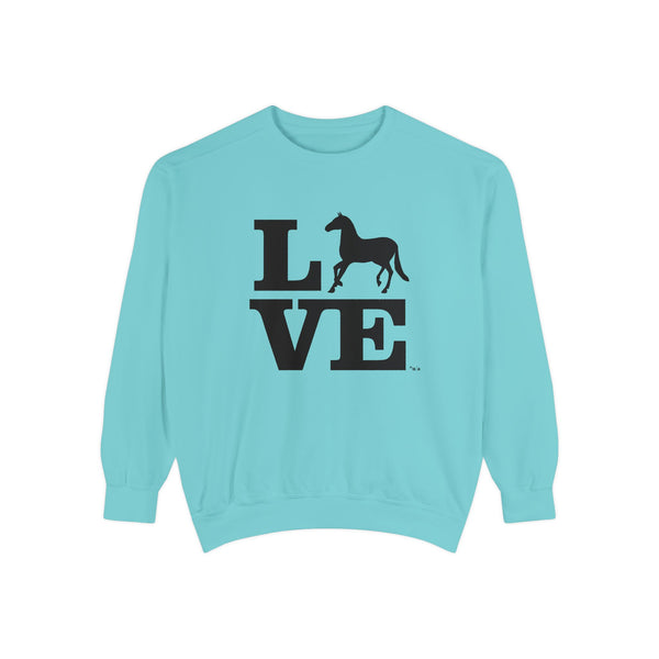 Unisex Garment-Dyed Sweatshirt - LOVE