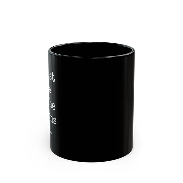 Black Mug (11oz, 15oz) - Just Here For The Ribbons