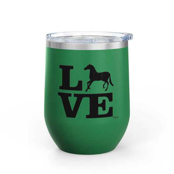 Wine Tumbler, 12oz - Love - Color Options