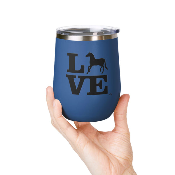 Wine Tumbler, 12oz - Love - Color Options