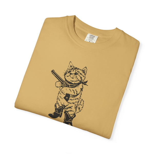 Unisex Garment-Dyed T-shirt - Pew Pew/Mew Mew