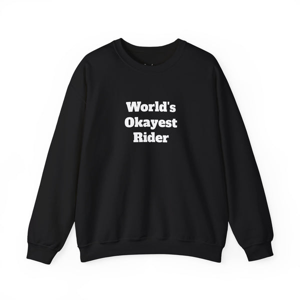 Unisex Heavy Blend™ Crewneck Sweatshirt - World's Okayest Rider