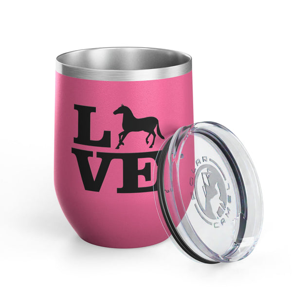 Wine Tumbler, 12oz - Love - Color Options