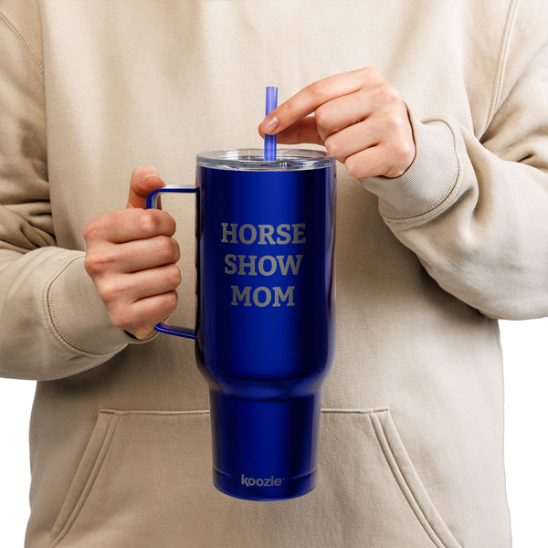 Insulated Tumbler with Lid, 40oz (Engraving) - Horse Show Mom