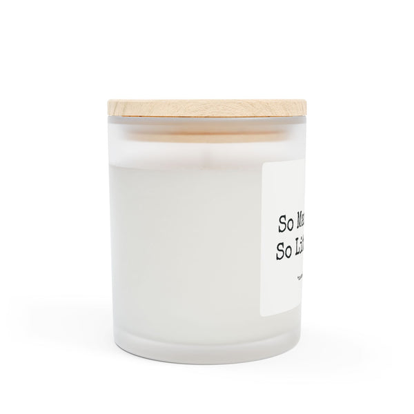 Frosted Glass Candle, 11oz - So Many Jumps