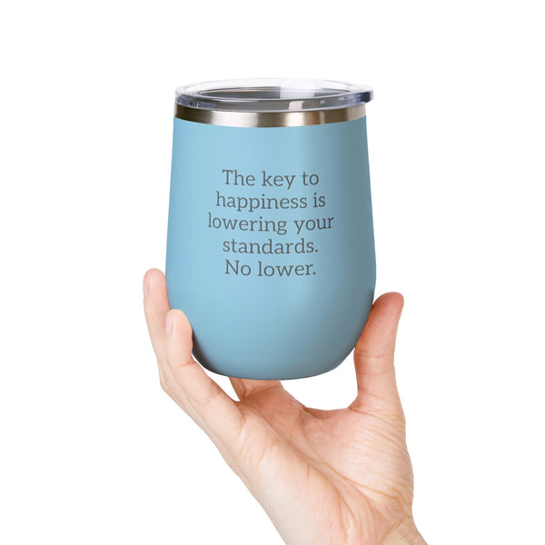 Wine Tumbler, 12oz - Lowered Standards - Pastels