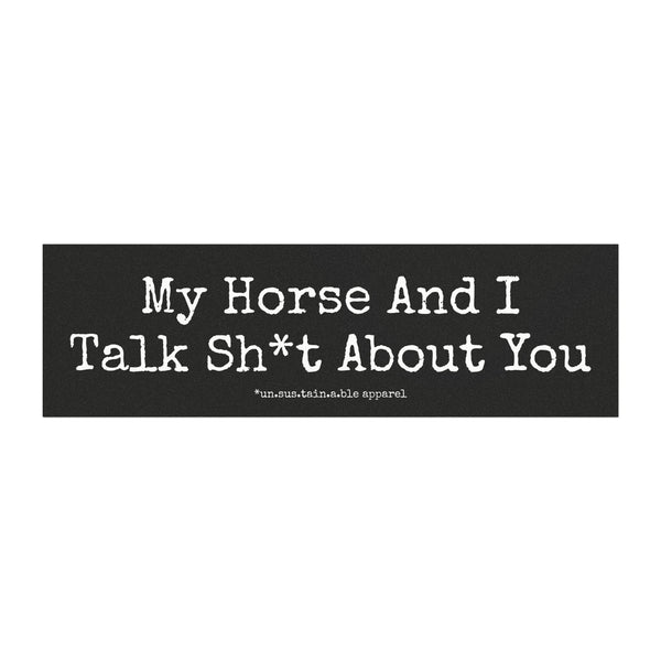 Car Magnets - My Horse And I Talk - Black