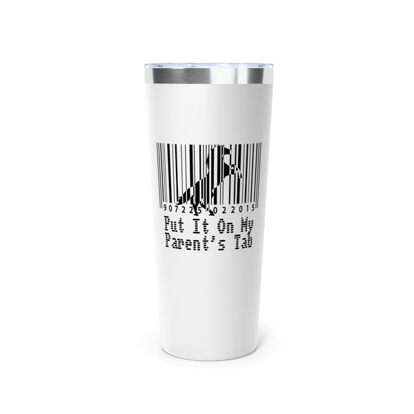 Copper Vacuum Insulated Tumbler, 22oz - Parent's Tab