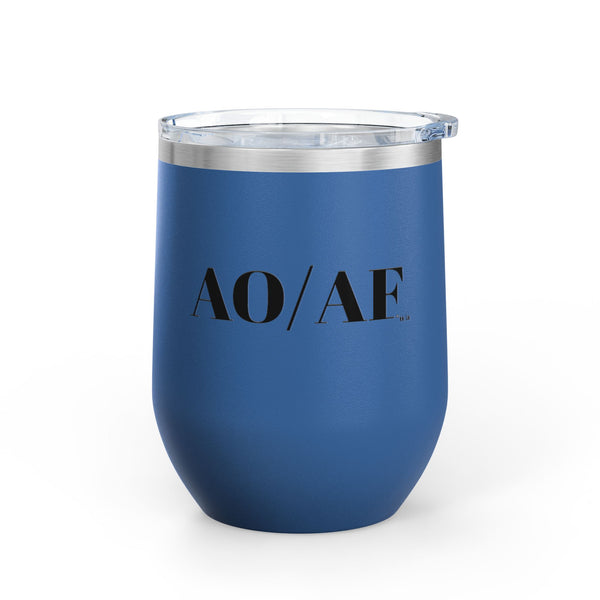 Wine Tumbler, 12oz - AO/AF - Color Options