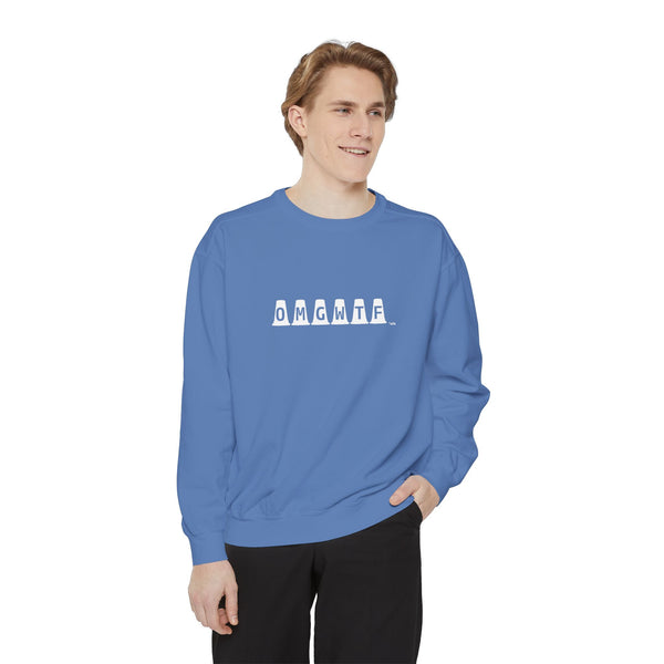 Unisex Garment-Dyed Sweatshirt - OMGWTF - Dressage Markers