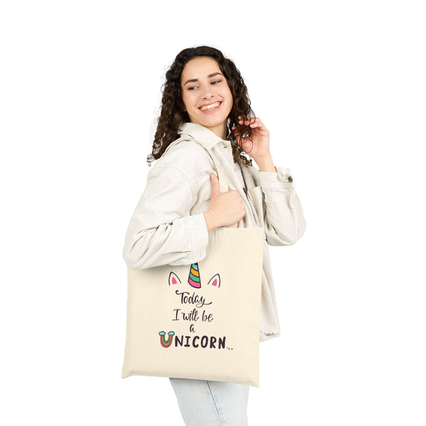 Cotton Canvas Tote Bag - Unicorn