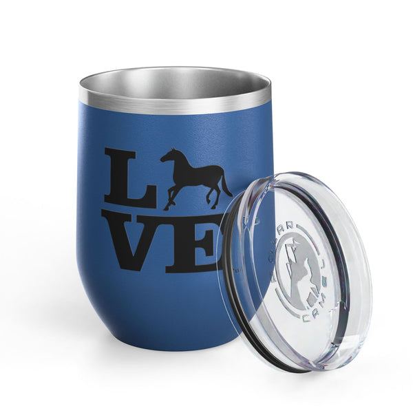 Wine Tumbler, 12oz - Love - Color Options