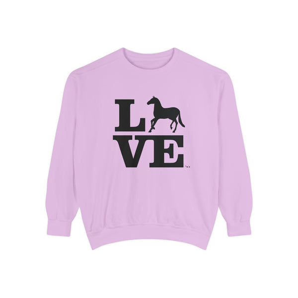 Unisex Garment-Dyed Sweatshirt - LOVE