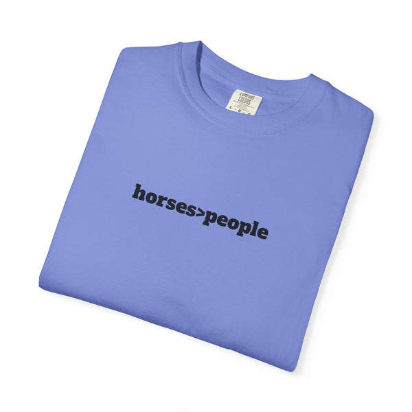 Unisex Garment-Dyed T-shirt - Horses>People