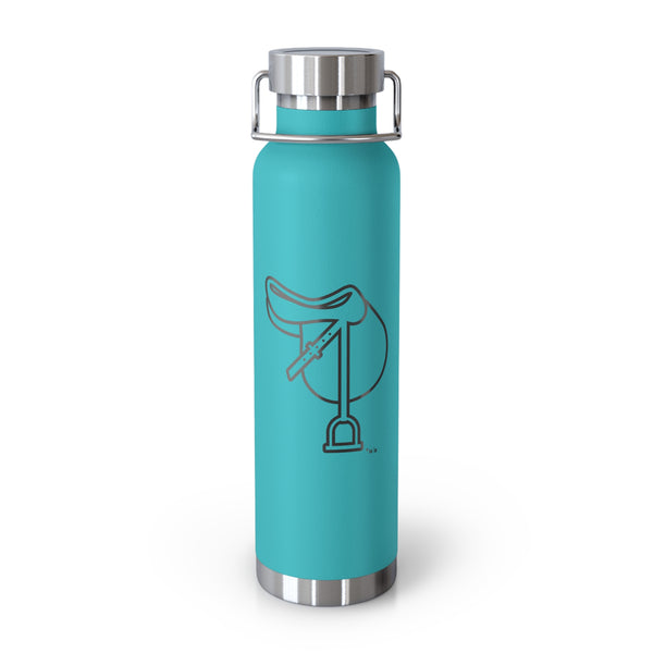 Copper Vacuum Insulated Bottle, 22oz - Saddle Silhouette