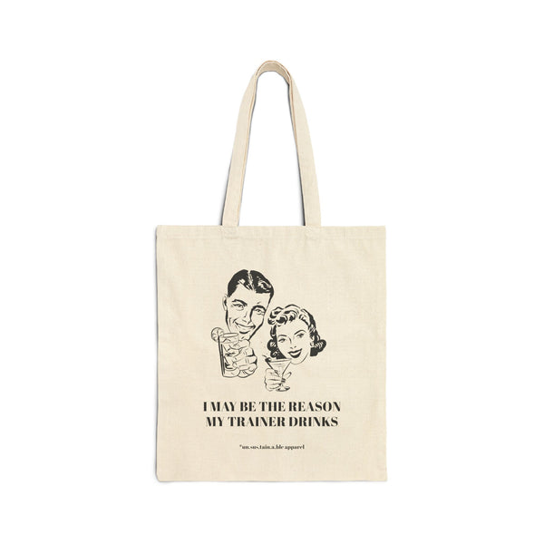 Cotton Canvas Tote Bag - Trainer Drinks