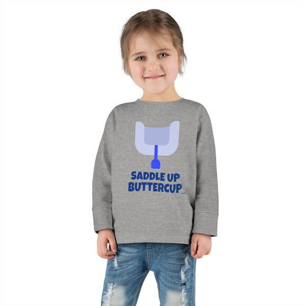 Toddler Long Sleeve Tee - Saddle Up Buttercup