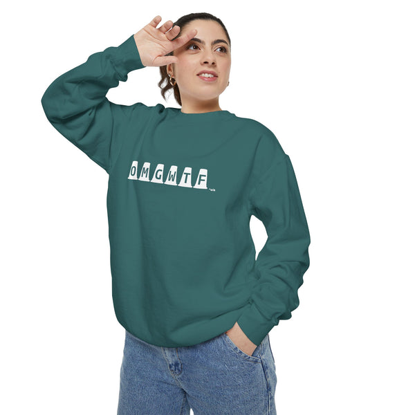 Unisex Garment-Dyed Sweatshirt - OMGWTF - Dressage Markers