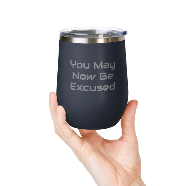Wine Tumbler, 12oz - Excused
