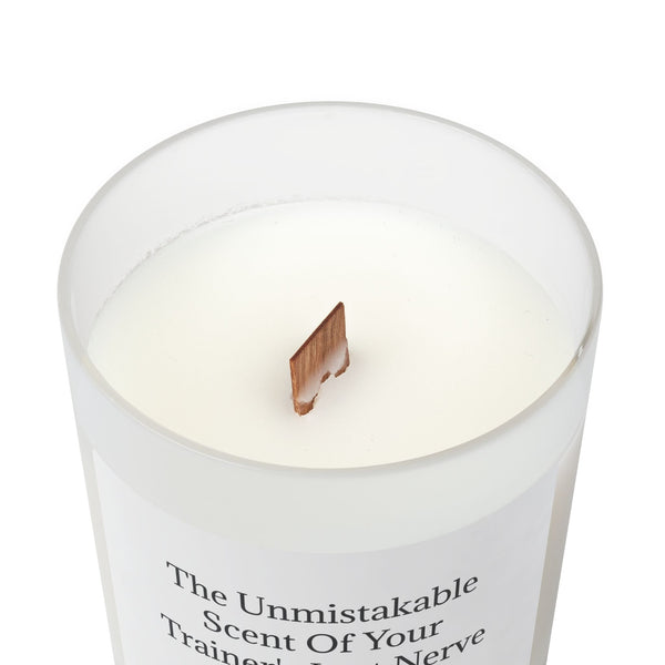 Frosted Glass Candle, 11oz - Trainer's Last Nerve